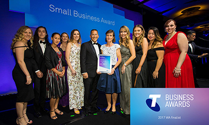 Veritas team at the Telstra 2017 Business Awards