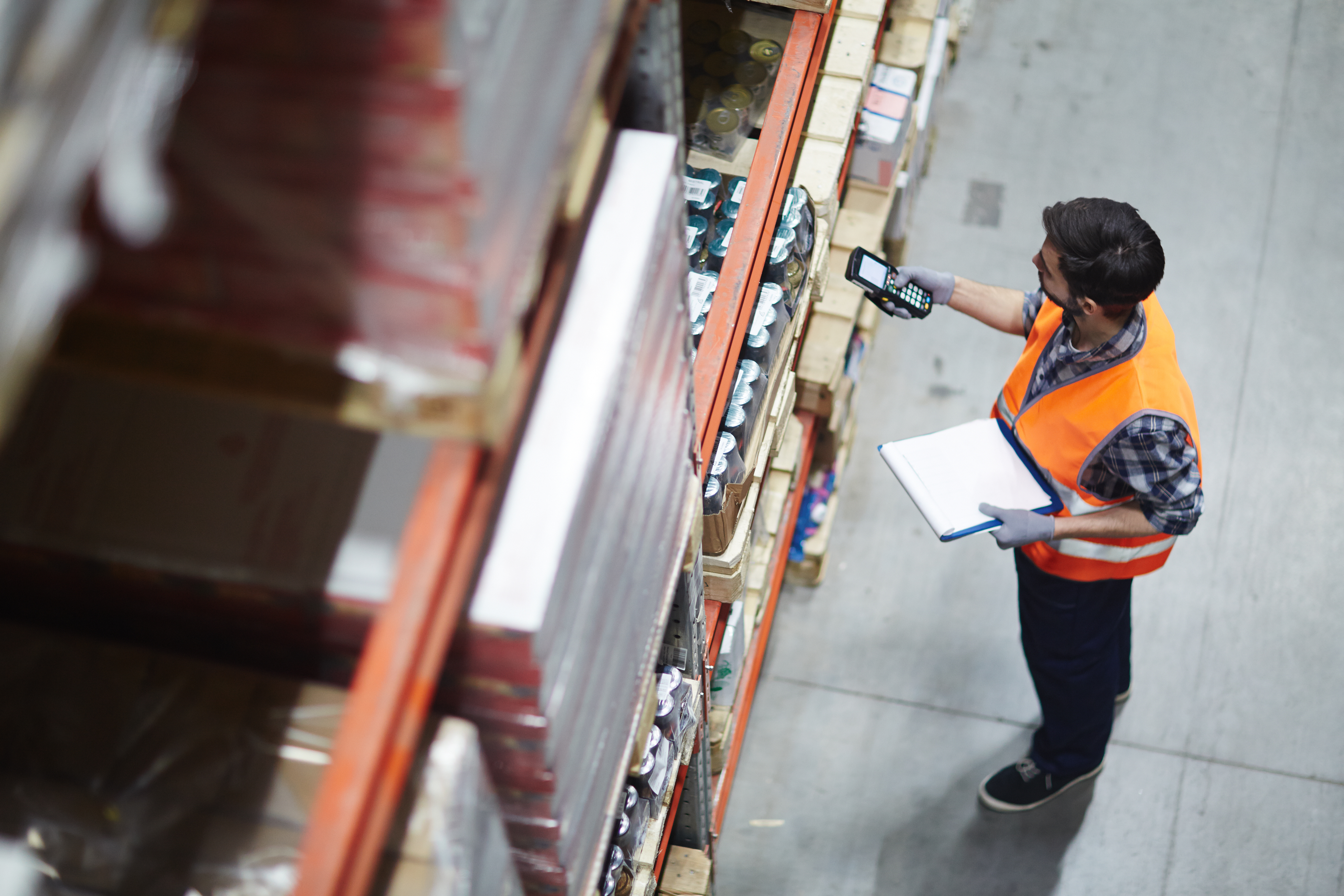 two warehouse workers